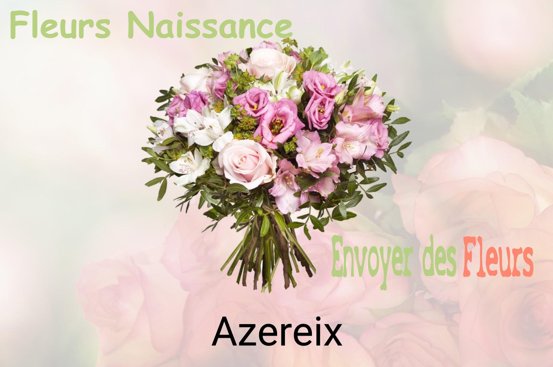 Bouquet de fleurs de naissance livré à Azereix